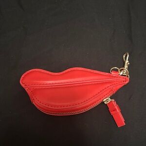 Red Lip-Shaped Coin Purse Diane von Furstenberg